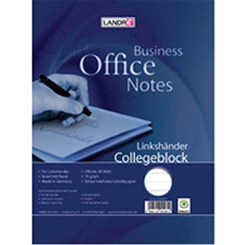 LANDRÉ 100050065 Notizblock, 210 x 315, kariert - mit Rand, 80 Blatt von LANDRÉ
