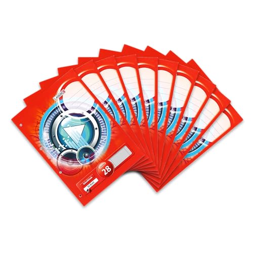 Landré Schulblock A4 kariert, Lineatur 28, 50 Blatt, 70 g/m², 10 Stück von LANDRÉ