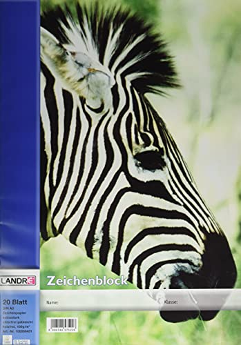Landre 390302004/100050431 Zeichenblock DIN A3, 100 g/qm, 20 Blatt von LANDRÉ