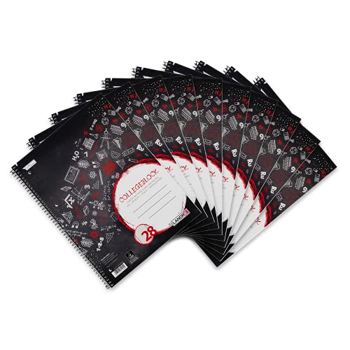 Landré Collegeblock A4 kariert mit Doppelrand, 80 Blatt, schwarz, gelocht, 10 Stück Landré Collegeblock A4 kariert mit Doppelrand, 80 Blatt, schwarz, gelocht, 10 Stück von LANDRÉ