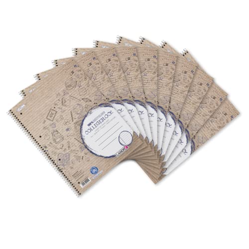 Landré Collegeblock A4 Recycling, liniert, 80 Blatt, gelocht, 10 Stück Landré Collegeblock A4 Recycling, liniert, 80 Blatt, gelocht, 10 Stück von LANDRÉ