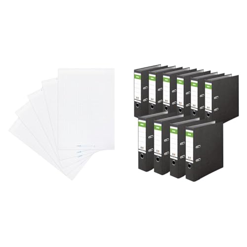 Landré Flipchart Papier & Original DINOR Ordner-Wolkenmarmor-Recycling - Made in Germany. 10er Pack 8 cm breit DIN A4 schwarz Aktenordner Briefordner Büroordner Pappordner Schlitzordner Landré Flipchart Papier & Original DINOR Ordner-Wolkenmarmor-Recycling - Made in Germany. 10er Pack 8 cm breit DIN A4 schwarz Aktenordner Briefordner Büroordner Pappordner Schlitzordner von LANDRÉ