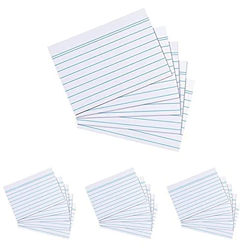 Landré Karteikarten A7, liniert, weiß, 100 Stück, 4er Pack von LANDRÉ