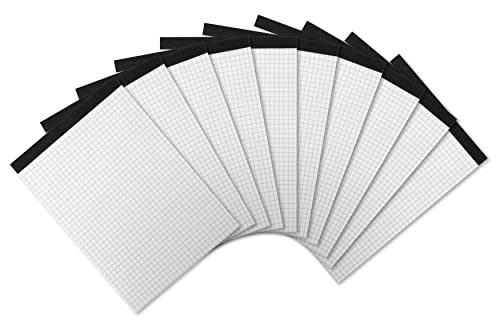 Landré Notiz-Block ohne Deckblatt A5 kariert, 50 Blatt, 70 g/m², 10 Stück von LANDRE