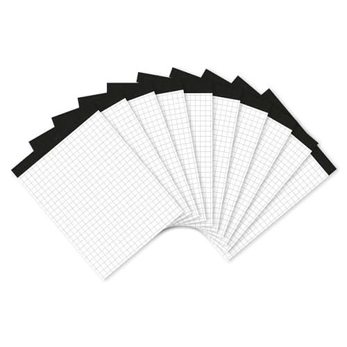 Landré Notiz-Block ohne Deckblatt A6 kariert, 50 Blatt, 70 g/m², 10 Stück von Landré