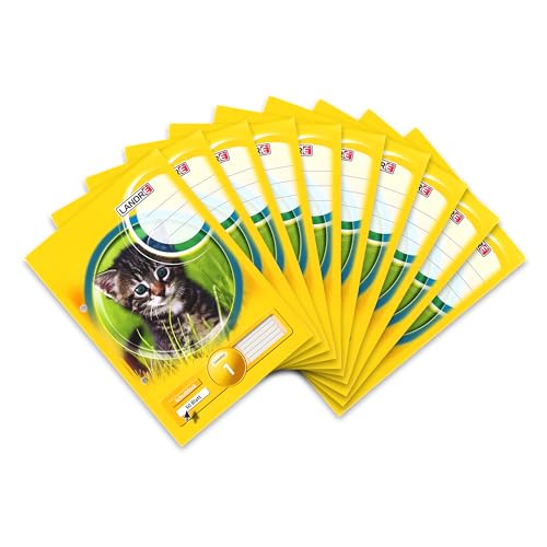 Landré Schulblock A5, Lineatur 1, liniert (1. Klasse), 50 Blatt, 80 g/m², 10 Stück von LANDRÉ