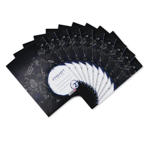 Landré Schulheft A4, 32 Blatt, Lineatur 27, liniert mit Rand, 10 Stück Landré Schulheft A4, 32 Blatt, Lineatur 27, liniert mit Rand, 10 Stück von LANDRÉ
