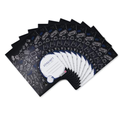 Landré Schulheft A4, 16 Blatt, Lineatur 3, liniert, 10 Stück von LANDRÉ