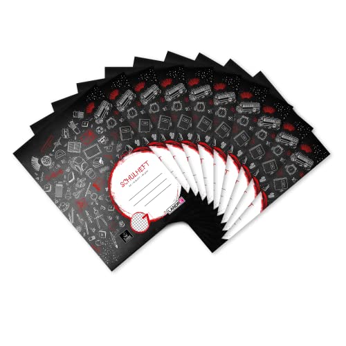 Landré Schulheft A4, 16 Blatt, Lineatur 7, kariert, 10 Stück von LANDRÉ