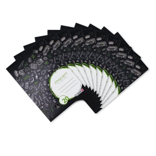Landré Schulheft A4, 16 Blatt, Lineatur 20, blanko, 10 Stück von LANDRÉ