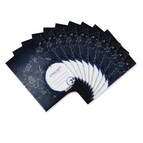 Landré Schulheft A4, 16 Blatt, Lineatur 25, liniert mit Rand, 10 Stück Landré Schulheft A4, 16 Blatt, Lineatur 25, liniert mit Rand, 10 Stück von LANDRÉ