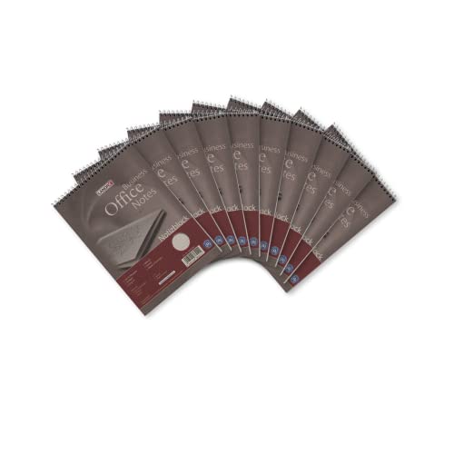 Landré Spiral-Notizblock Recycling A5, kariert, 50 Blatt, 60 g/m², perforiert, 10 Stück von LANDRÉ