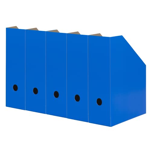 Landré Stehsammler A4, aus stabilem Karton 10,5cm breit, blau, 5 Stück von LANDRE