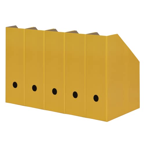 Landré Stehsammler A4, aus stabilem Karton 10,5cm breit, gelb, 5 Stück von LANDRE