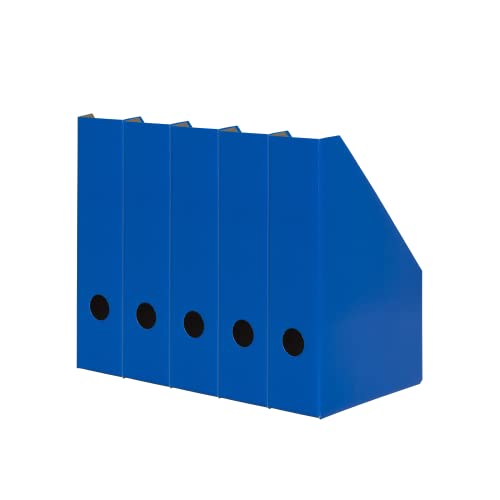LANDRÉ Stehsammler A4, aus stabilem Karton, 7cm breit, blau, 5 Stück von LANDRÉ