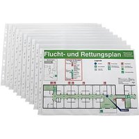 Lands Prospekthüllen DIN A3 quer transparent genarbt 0,08 mm, 10 St. Lands Prospekthüllen DIN A3 quer transparent genarbt 0,08 mm, 10 St. von Lands