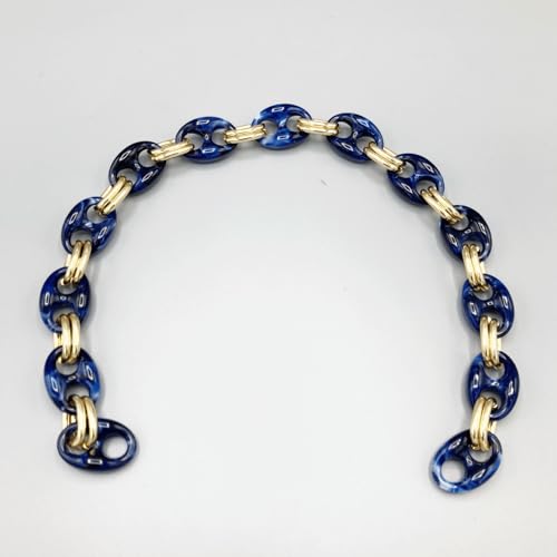 Kette für Taschen aus Harz mit goldenen Ringen, elegantes Design, modisches Accessoire, 1 Stück (MC 11 51 cm) von LaneWorld