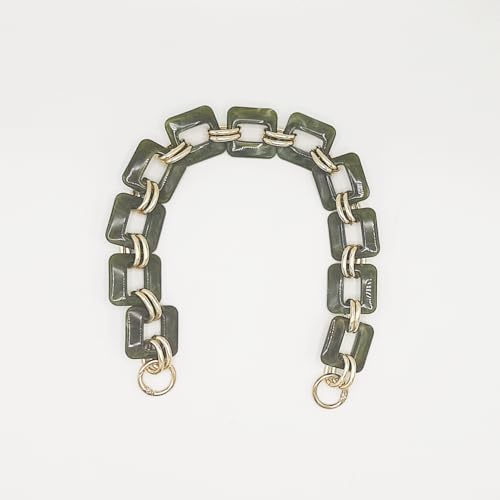Kette für Taschen aus Harz mit goldenen Ringen, elegantes Design, modisches Accessoire, 1 Stück (MC 17 45 cm) von LaneWorld
