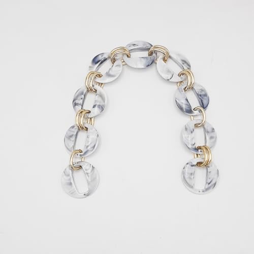 Kette für Taschen aus Harz mit goldenen Ringen, elegantes Design, modisches Accessoire, 1 Stück (MC 3 38 cm) von LaneWorld
