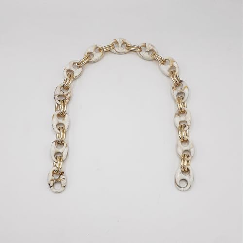 Kette für Taschen aus Harz mit goldenen Ringen, elegantes Design, modisches Accessoire, 1 Stück (MC 6 51 cm) von LaneWorld