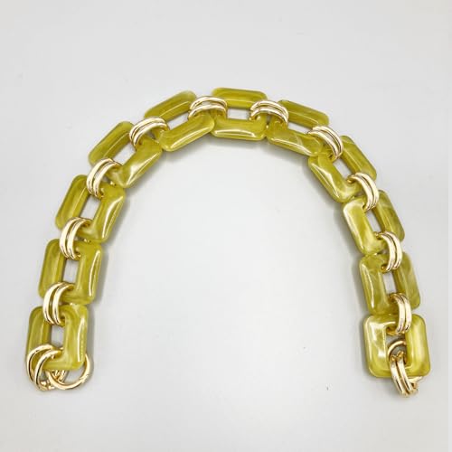 Kette für Taschen aus Harz mit goldenen Ringen, elegantes Design, modisches Accessoire, 1 Stück (MC 7 45 cm) von LaneWorld