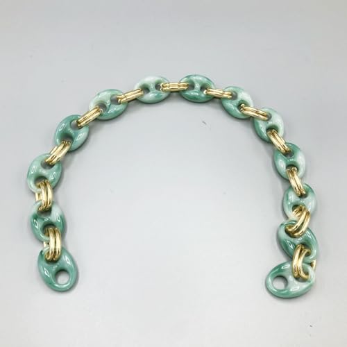 Kette für Taschen aus Harz mit goldenen Ringen, elegantes Design, modisches Accessoire, 1 Stück (MC 9 51 cm) von LaneWorld