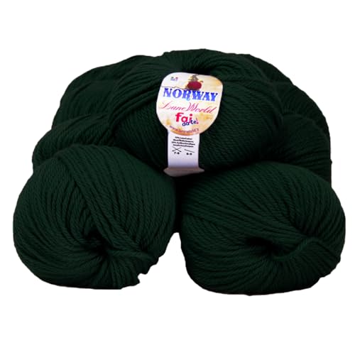 7 x 100g Norway Wolle Set 65% Wolle 35% Acryl Nadelstärke 7-8 Häkelnadel 8-9 weich warm maschinenwaschbar (508) von Laneworld