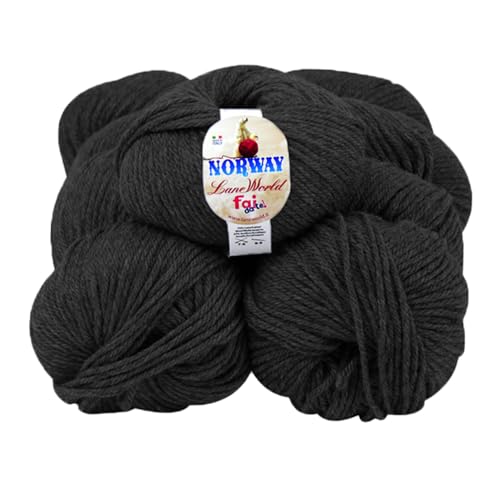 7 x 100g Norway Wolle Set 65% Wolle 35% Acryl Nadelstärke 7-8 Häkelnadel 8-9 weich warm maschinenwaschbar (734) von Laneworld