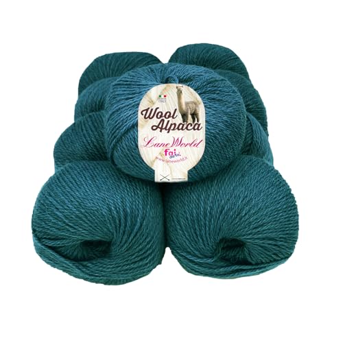 Alpaka-Wolle, 50 g, 25 % Alpaka, 30 % Wolle, 45 % Acryl, weich und warm, hergestellt in Italien (50) von Laneworld