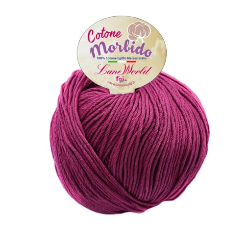 Baumwollgarn, weich, 100 % reine Baumwolle, gasiert, mercerisiert, 100 g, Set mit 2 oder 5 Knäueln (2, 080) von Laneworld