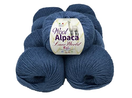 Wool Alpaka Wollmischung, 50 Gramm, weich und warm (12, WA26) von Laneworld