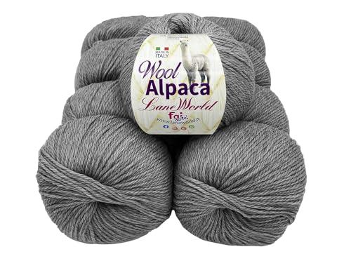 Wool Alpaka Wollmischung, 50 Gramm, weich und warm (12, WA52) von Laneworld