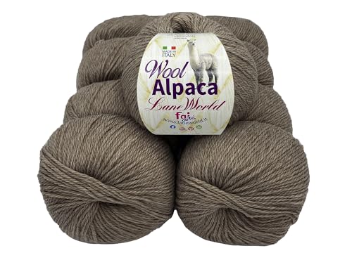 Wool Alpaka Wollmischung, 50 Gramm, weich und warm (12, WA732) von Laneworld