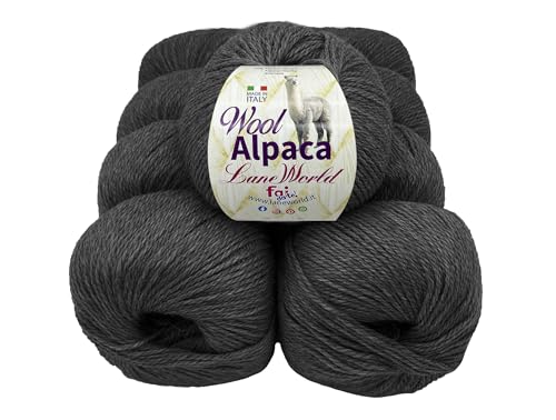 Wool Alpaka Wollmischung, 50 Gramm, weich und warm (4, WA07) von Laneworld