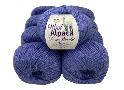 Wool Alpaka Wollmischung, 50 Gramm, weich und warm (8, WA30) von Laneworld