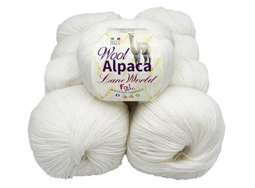 Wool Alpaka Wollmischung, 50 g, weich und warm (12, WA1) von Laneworld