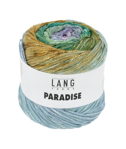 100g "Paradise"- Farbe 17 - Verlauf grün/ocker/flieder - leichtes, sommerliches Garn in den herrlichsten Farben von Lang Yarns