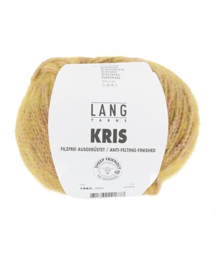50g Kris - Farbe 04 - senf melange - Modegarn für coole, stylische Teile. von Lang Yarns
