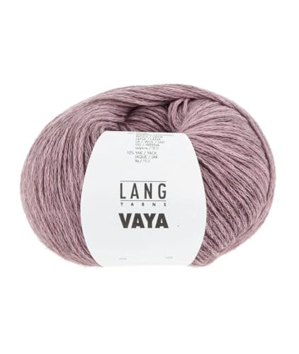 50g "Vaya" - Farbe: 19 - flieder melange - luftiges Garn aus Baumwolle, Merino und Yak von Lang Yarns