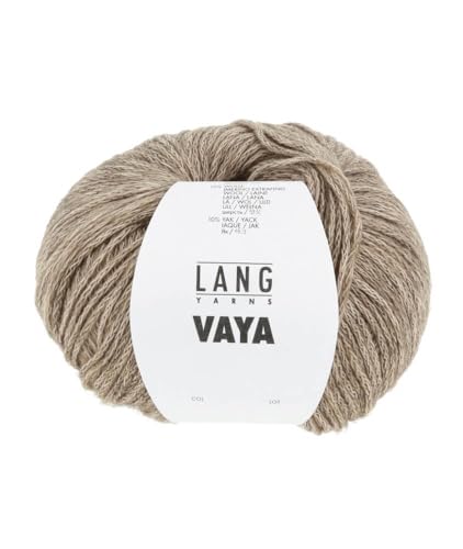 50g "Vaya" - Farbe: 26 - braun melange - luftiges Garn aus Baumwolle, Merino und Yak 50g "Vaya" - Farbe: 26 - braun melange - luftiges Garn aus Baumwolle, Merino und Yak von Lang Yarns