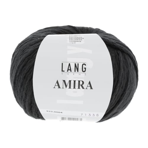 LANG YARNS Amira - Farbe: Schwarz (0004) - 50 g / ca. 100 m Wolle von Lang Yarns