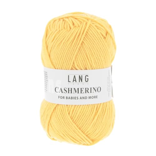 LANG YARNS Cashmerino - Farbe: Gelb (0014) - 50 g/ca. 125 m Wolle von Lang Yarns