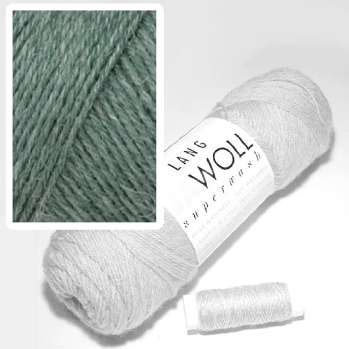 Lang Jawoll Superwash Sockenwolle Farbwahl (20 - blaugraungrün) von Lang Yarns