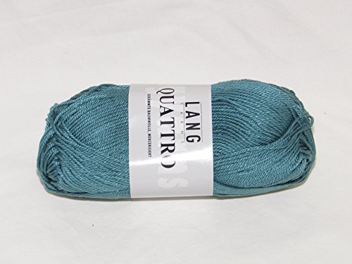Lang Quattro Farbwahl hochwertige gekämmte Baumwolle mercerisiert uni Wolle (188 - Alttürkis) von Lang Yarns