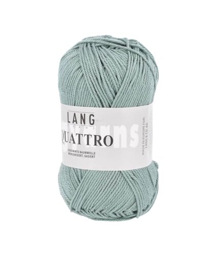 Lang Quattro Farbwahl hochwertige gekämmte Baumwolle mercerisiert uni Wolle (72 - Mint) von Lang Yarns