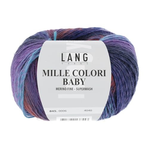 Lang Yarns 50 g Mille Colori Baby Fb. 06 Wolle Strickgarn Häkelgarn * für Bekleidung, Socken und Accessoires * NEU von Lang Yarns