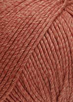 Lang Yarns 50g Soft Cotton - Farbe: 61 - rost - bestehend aus weichen Baumwollfasern und doppelt verzwirnt. von Lang Yarns