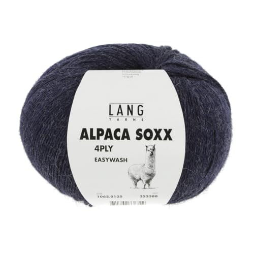 Lang Yarns Alpaca Soxx 4-ply 1062.0125 - Navy mélange von Lang Yarns