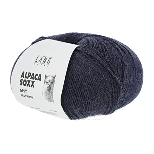 Lang Yarns - Alpaca Soxx 6-fach/6-PLY 0035 marine melange 150 g von Lang Yarns