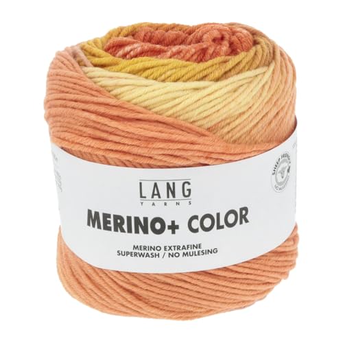 Lang Yarns Merino+ Color 926.0209 - orange/gelb/apricot von Lang Yarns